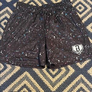 Kids Black Baseball Life Athletic Shorts